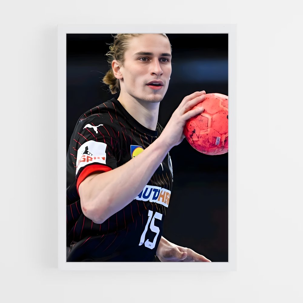 Poster Juri knorr – affiche Handball (vue 3)